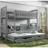 Beckley Bunk Bed with Trundle - Grey, Wood