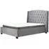 Beckley King Size Bed Frame - Grey, Fabric