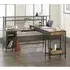 Beckley L-Shaped Laptop Desk - Black, Vintage Oak