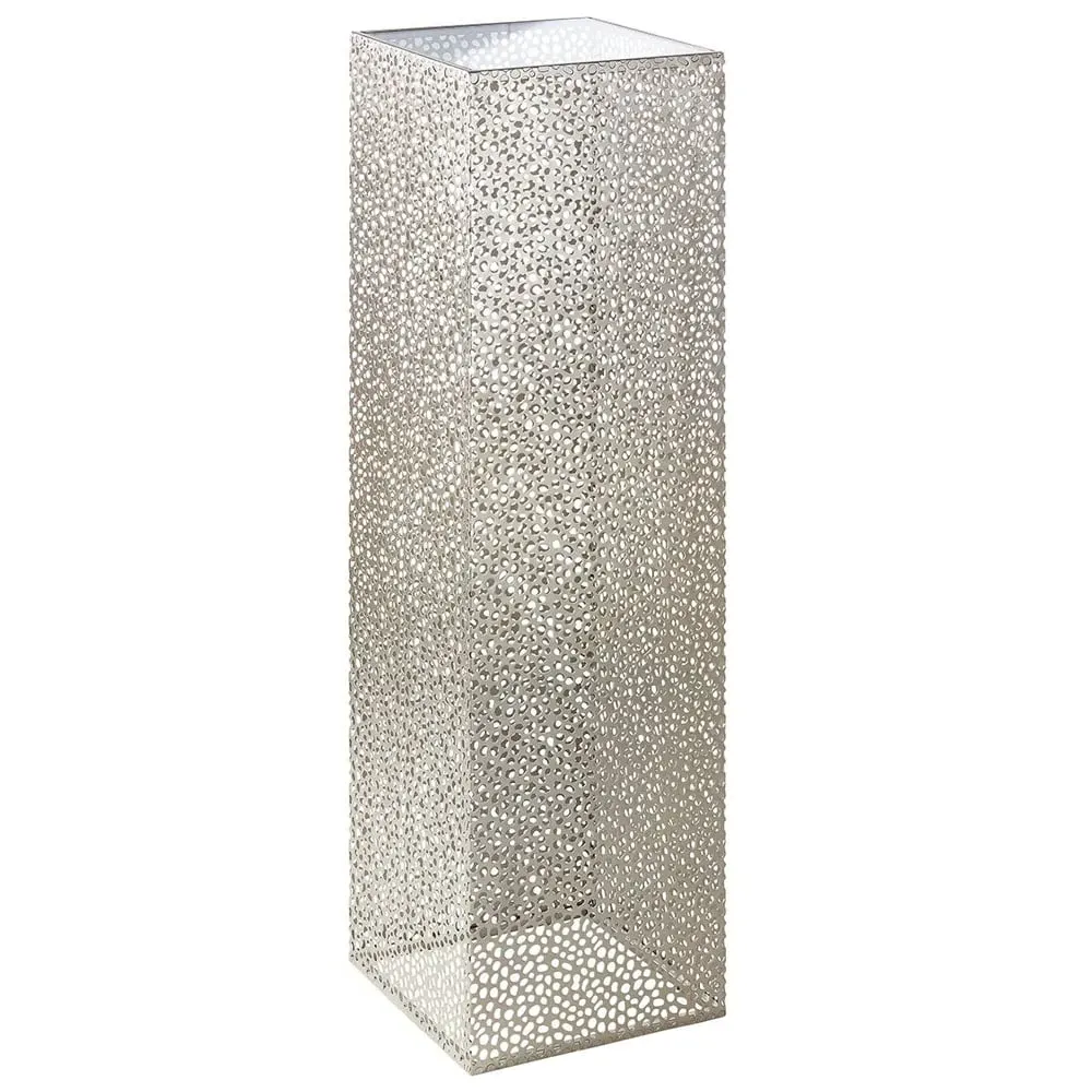 Beckley Large Decorative Pillar - Champagne, Glass Metal