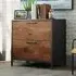 Beckley Office Cabinet with 2 Drawers - Vintage Oak