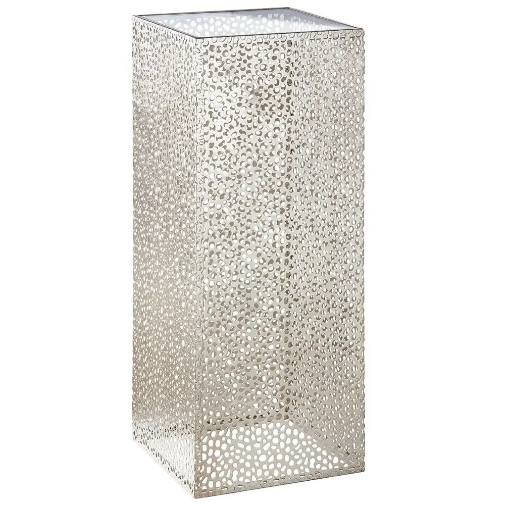 Beckley Small Decorative Pillar - Champagne, Glass Metal