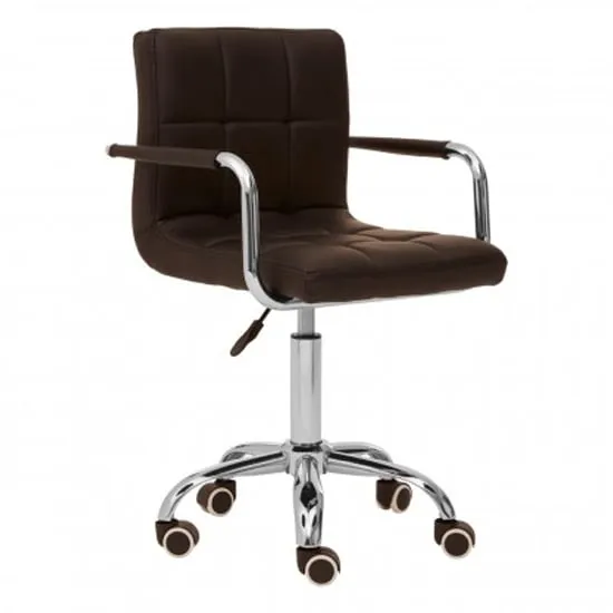 Becoa Swivel Office Chair - Black, PU Leather product