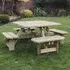Becontree Square Picnic Table - Natural