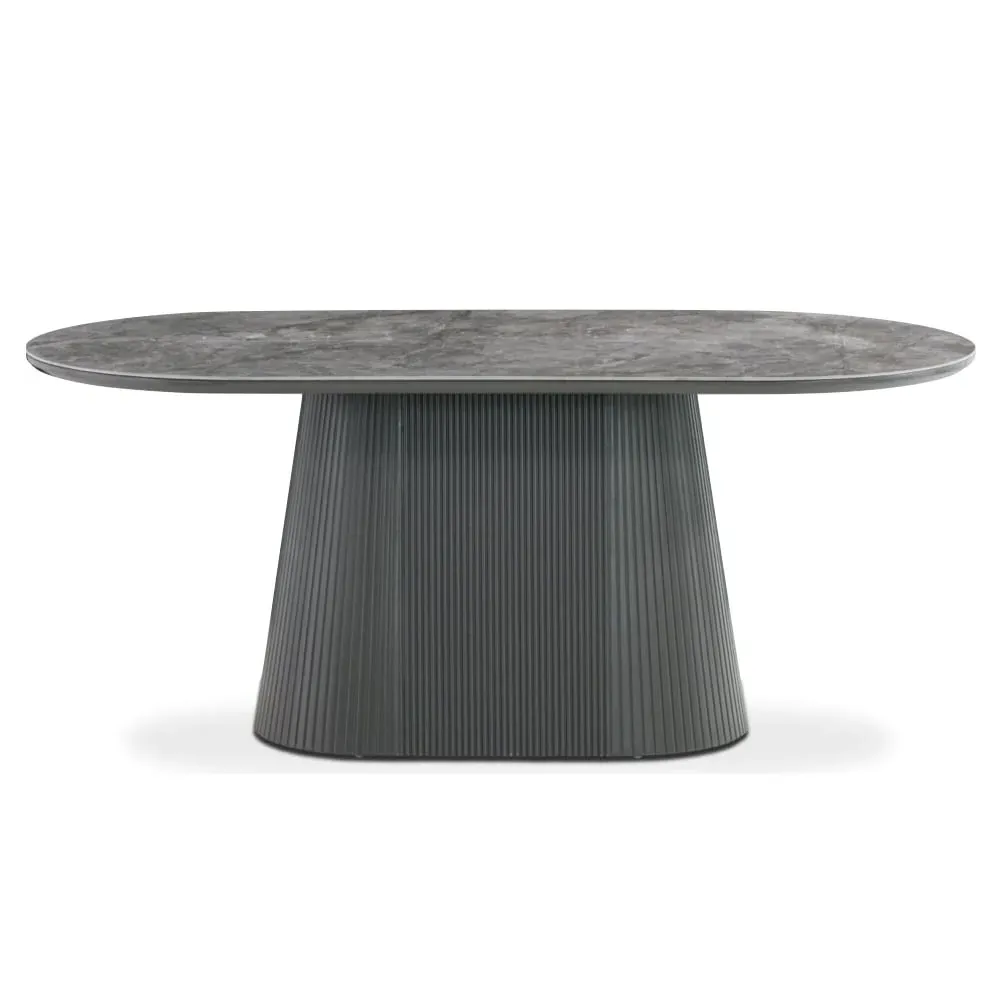Bedford 180cm Sintered Stone Dining Table - Grey