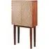 Beemim Storage Cabinet with 2 Doors - Natural, Mango Wood