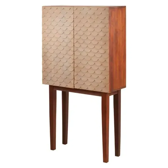 Beemim Storage Cabinet with 2 Doors - Natural, Mango Wood image