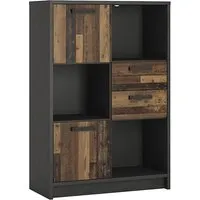 Beeston Bookcase with 2 Doors & 2 Drawers - Walnut alternate view