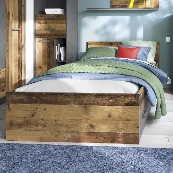 Beeston Small Single Bed Frame - Walnut