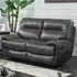 Beil 2-Seater Recliner Sofa - Grey, Leathergel