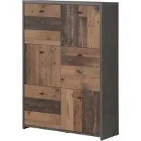 Beile Sideboard 6 Doors - Grey, MDF