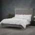 Bekele Velvet Double Bed - Mink Grey