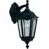 Bel Aire Outdoor Wall Down Light - Black, Clear Glass