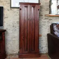 Belarus CD And DVD Storage Cupboard With 2 Doors - Mahogany