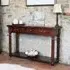 Belarus Console Table with 3 Drawers - Mahogany