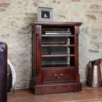 Belarus Hi Fi Entertainment Cabinet - Mahogany