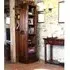Belarus Narrow Alcove Bookcase with Drawer - Mahogany