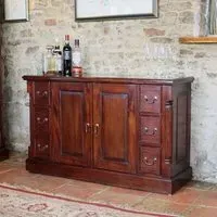 Belarus Sideboard with 6 Drawers - Mahogany