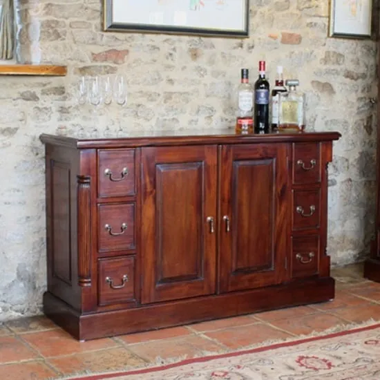 Belarus Sideboard with 6 Drawers - Mahogany