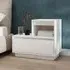 Belay Bedside Cabinet with Drawer - White, Pine