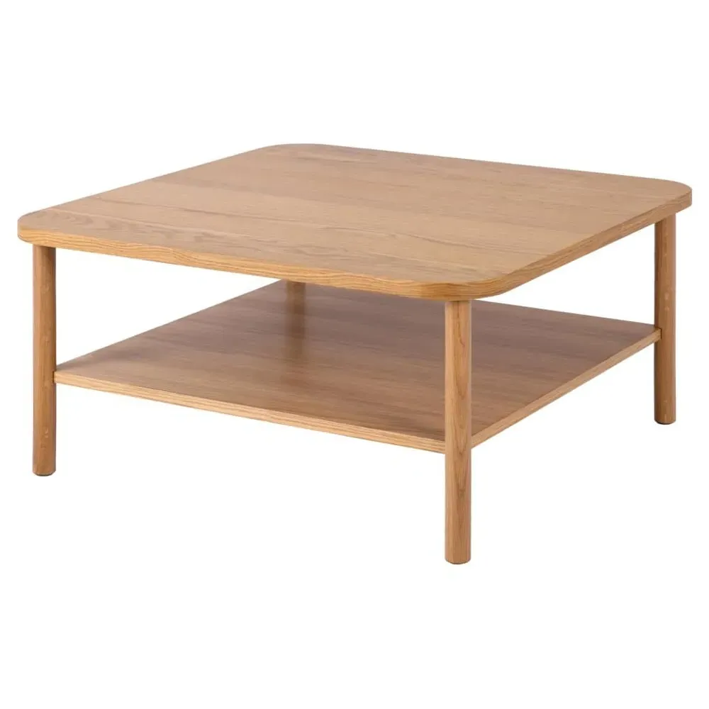 Belcourt Square Coffee Table Two-Tier - Oak, Wood Veneer product