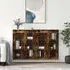 Belek Wall Mounted Sideboard with 4 Doors - Smoked Oak