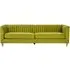 Belel 3-Seater Sofa - Green, Velvet