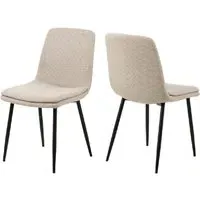 Belfast Fabric Dining Chairs - Beige