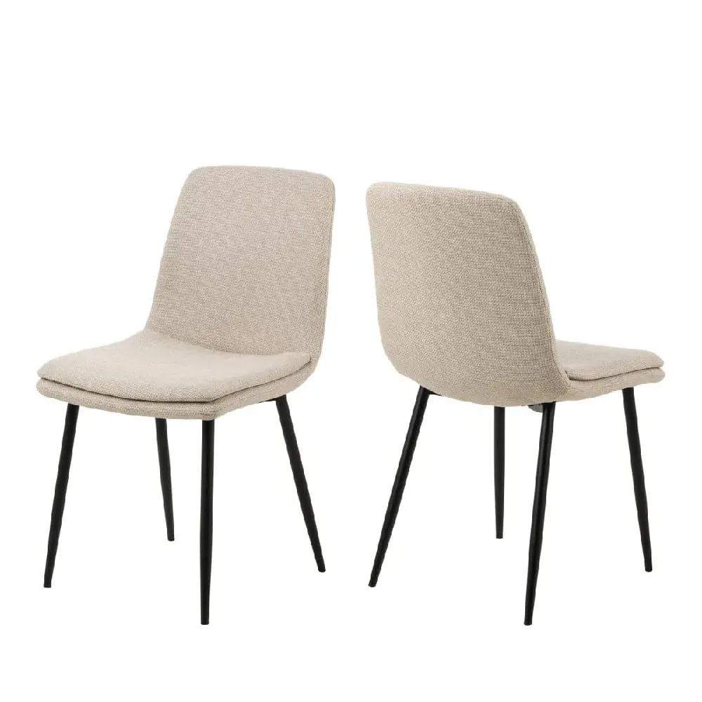 Belfast Fabric Dining Chairs - Beige image