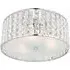Belfont 3 Light Flush Ceiling Light with Crystals - Chrome
