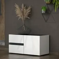 Belfort Hallway Seating Bench with Storage - White, MDF alternate view