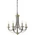 Belfry 5 Lights Pendant Light - Dark Bronze, Brass