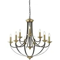 Belfry 9 Lights Pendant Light - Dark Bronze, Brass