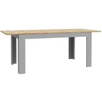 Belgin Extendable Dining Table - Grey, Oak alternate view