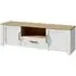 Belgin TV Stand with 2 Doors 1 Drawer - White, Oak