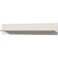 Belgin Wall Shelf - White, Riviera Oak