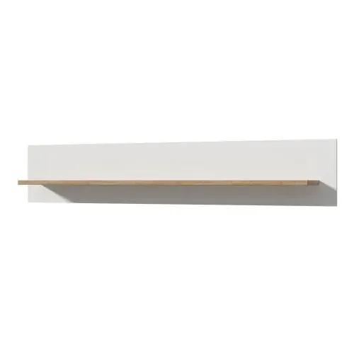 Belgin Wall Shelf - White, Riviera Oak image