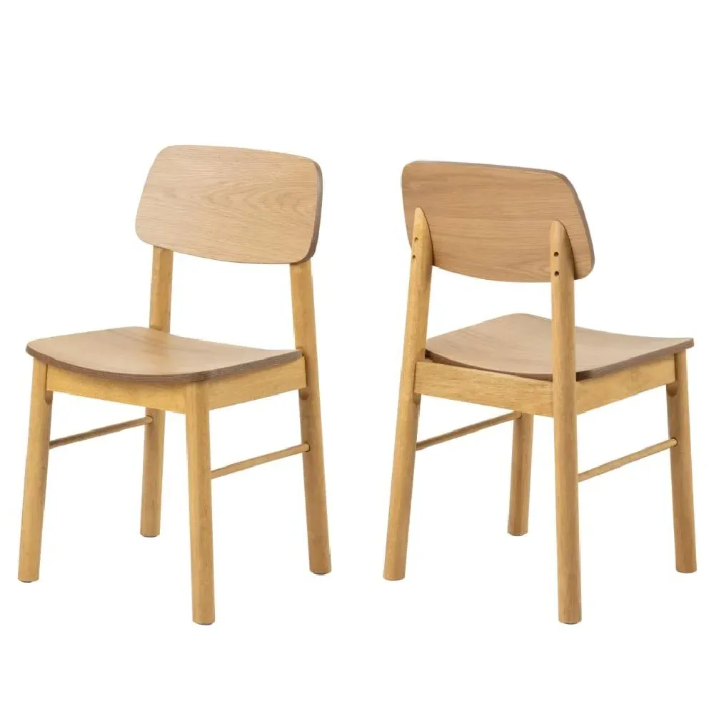 Belgrade Dining Chairs - Matt Oak image