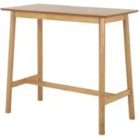 Belgrade Rectangular Bar Table - Matt Oak