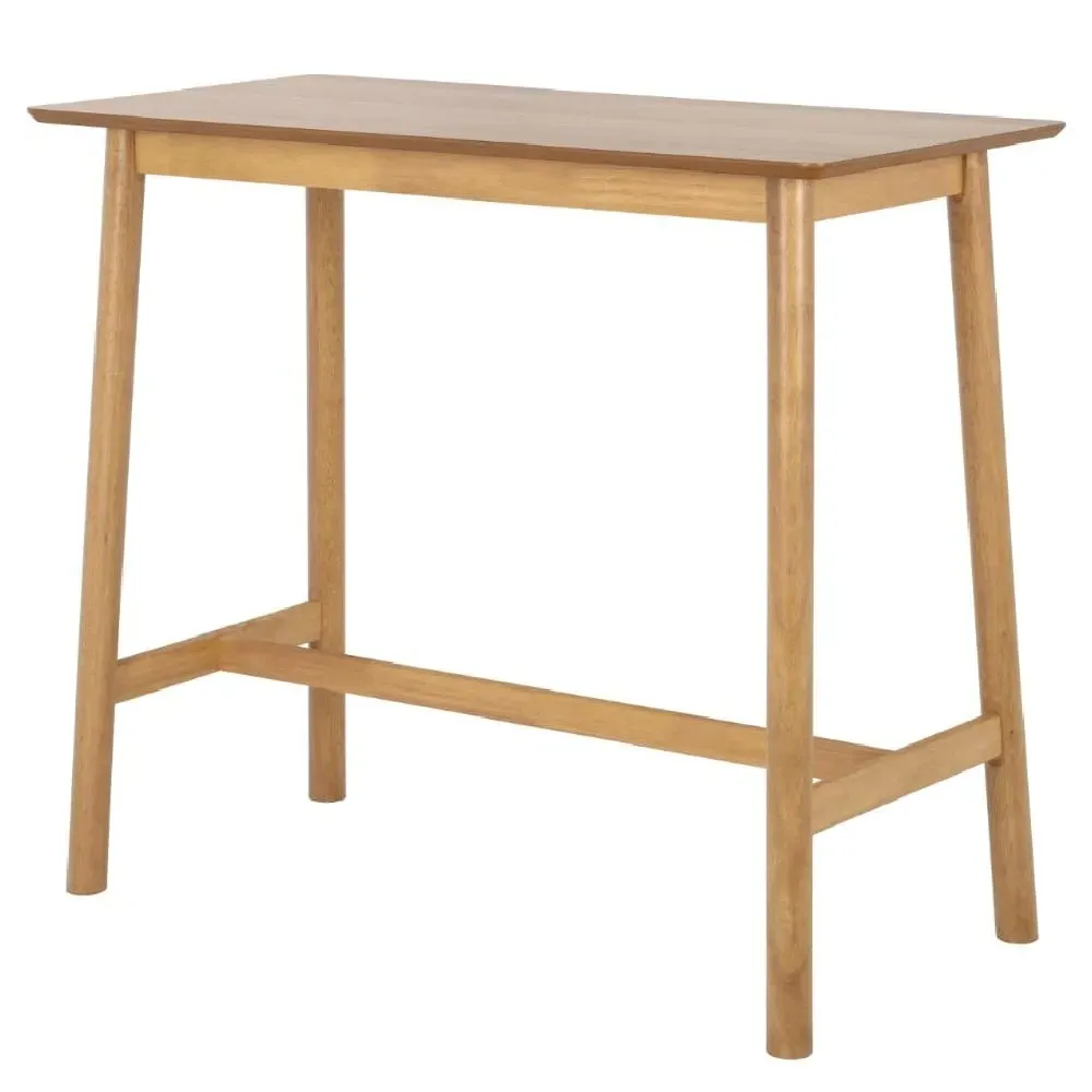 Belgrade Rectangular Bar Table - Matt Oak