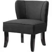 Belicia Fabric Bedroom Chair - Grey