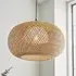 Belie Globe Pendant Light - Black, Rattan