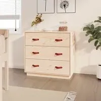 Belint 3 Drawer Chest - Natural, Pine Wood