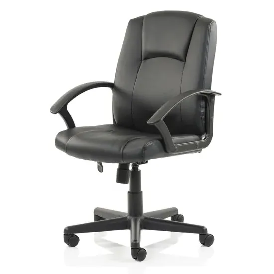 Bella Executive Office Chair with Arms - Black, Leather product