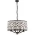 Belle 8 Lights Faceted Glass Pendant Light - Dark Bronze