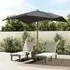Belle Garden Parasol with Double Pulley - Anthracite, Polyester