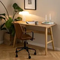 Belleville Laptop Desk with 1 Drawer - Matt Oak