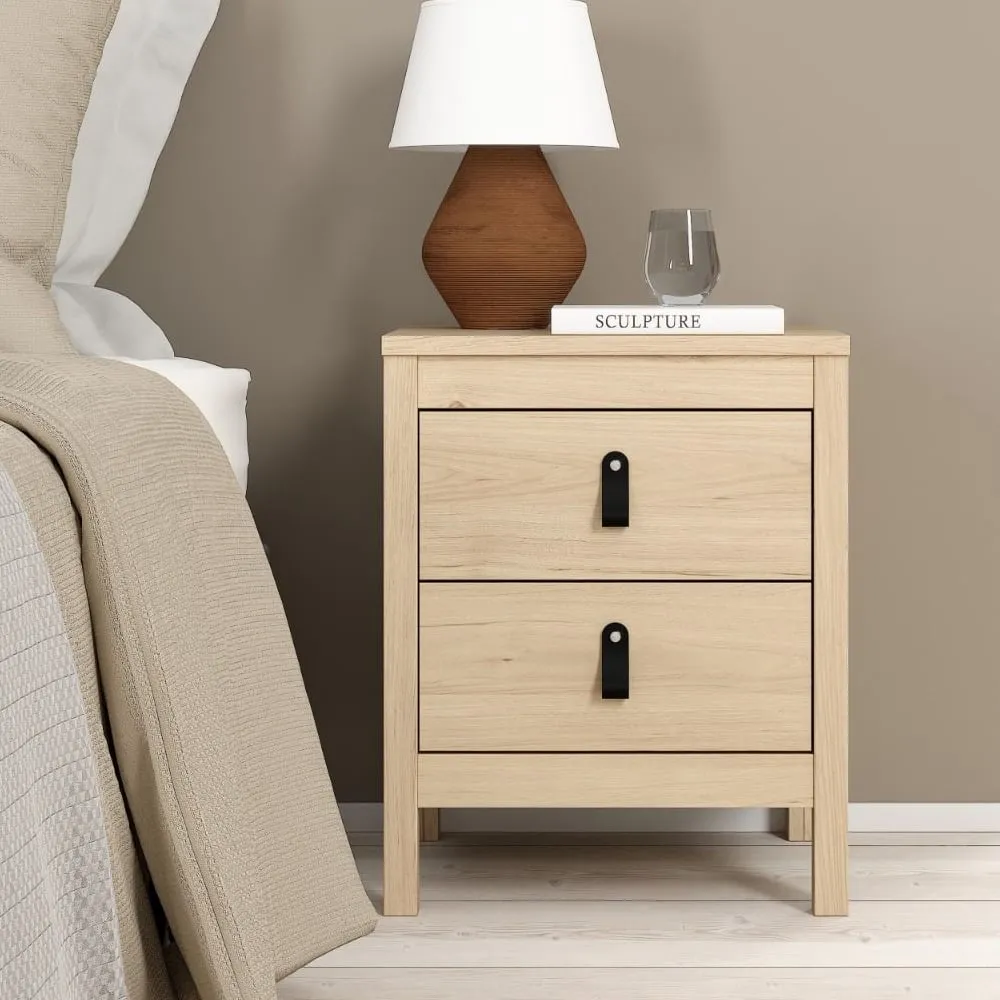 Bellevue Bedside Cabinet with 2 Drawers - Oak product