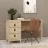 Bellevue Laptop Desk with 3 Drawers - Oak