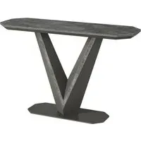 Bellevue Rectangular Console Table - Slate Grey, Ceramic